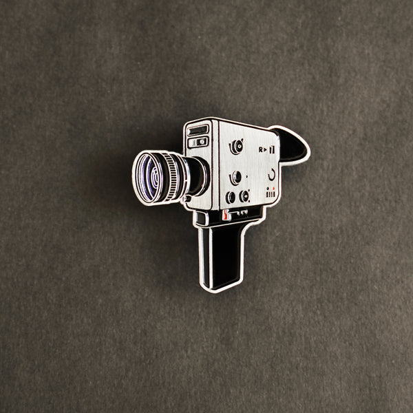 Super 8 Camera Enamel Pin