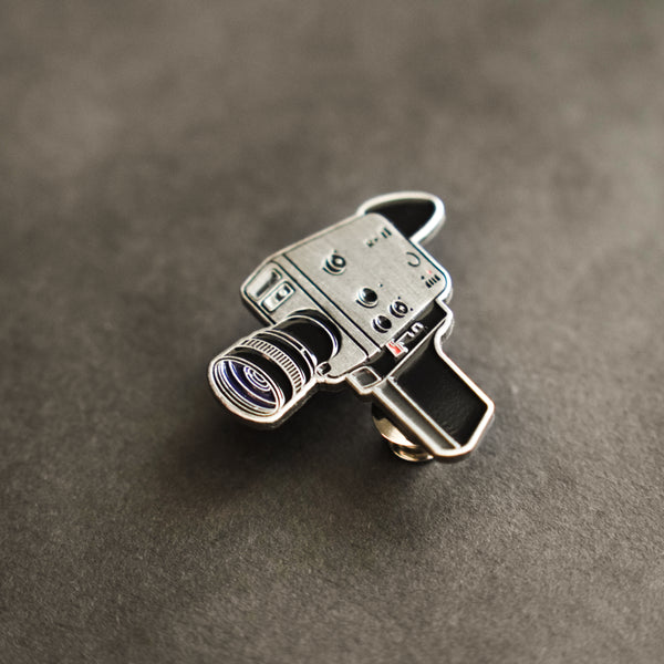 Super 8 Camera Enamel Pin